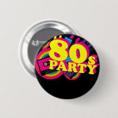 80sパーティー 缶バッジ (正面&裏面)