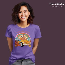 80sフラッシュバックヴィンテージレトロ誕生日パーティー紫 tシャツ