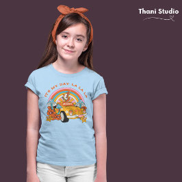 80sフラッシュバックヴィンテージレトロ誕生日会ブルー tシャツ