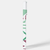 80sフレッシュ抽象芸術 |ピンクとグリーンの形状モノグラム Case-Mate iPhoneケース (裏面 / 右)