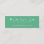 80sフレッシュ抽象芸術 |ピンクと緑のシェイプのWebサイト スキニー名刺 (裏面)