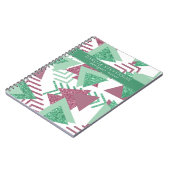 80sフレッシュ抽象芸術 |ピンクと緑の図形の歌詞 ノートブック (左側)