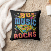 80sミュージックロック1980sロック クッション (ブランケット)