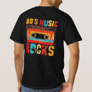 80sミュージックロック – ヴィンテージレトロ 動揺して tシャツ