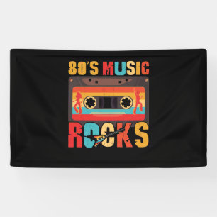 80sミュージックロック – ヴィンテージレトロ 横断幕