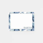 80sルクセ抽象芸術 |ターコイズとネイビーブルーカスタム ポストイット (正面)