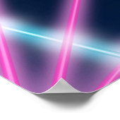 80sレクールーザースクールポートレート背景 ポスター (角)