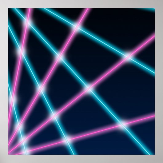 80sレクールーザースクールポートレート背景 ポスター (正面)