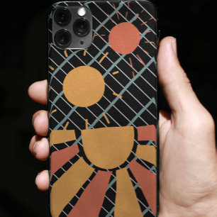 80sレトロカラフルサンセットスタイリッシュ美学 iPhone 11 ケース