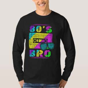 80sレトロテープBroパーティー80s Djパーティーgoer Tシャツ