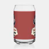 80sレトロノスタルジック音楽ラバーズトローバックデザイン ガラス缶 (右)