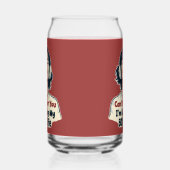 80sレトロノスタルジック音楽ラバーズトローバックデザイン ガラス缶 (左)