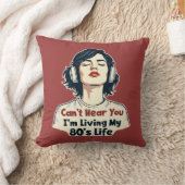 80sレトロノスタルジック音楽ラバーズトローバックデザイン クッション (ブランケット)