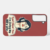 80sレトロノスタルジック音楽ラバーズトローバックデザイン samsung galaxyケース (裏面横)