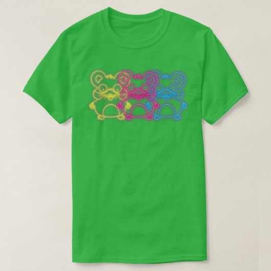 80sレトロハムスターギフトハムスター tシャツ (デザイン正面)