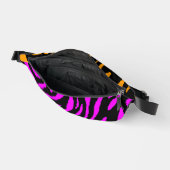 80sレトロピンクオレンジタイガーストライプズFANNY PACK ファニーパック (見開き)