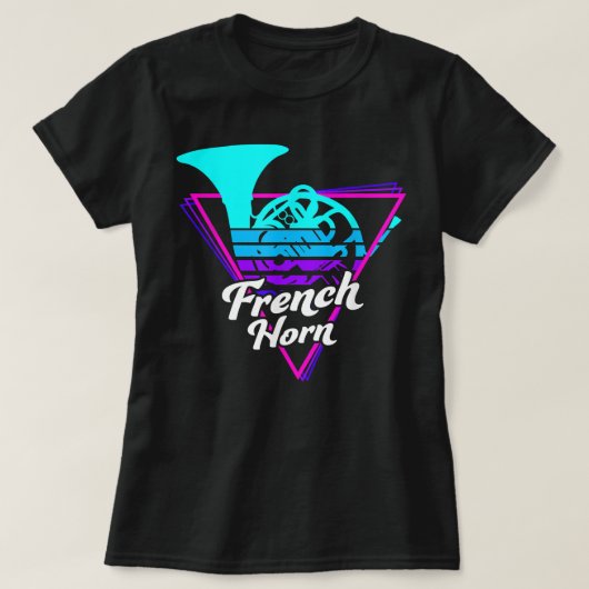 80sレトロフランスの波角3 tシャツ (デザイン正面)