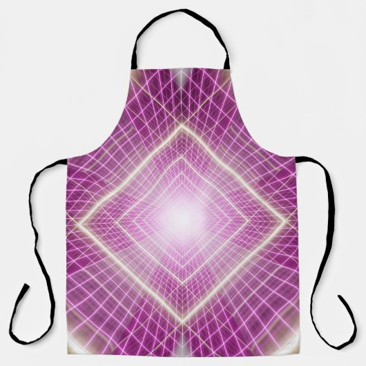 80sレトロ: 3D Sci-Fi背景。 エプロン (正面)