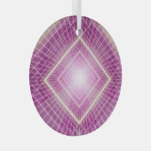 80sレトロ: 3D Sci-Fi背景。 ガラスオーナメント (正面右)