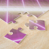 80sレトロ: 3D Sci-Fi背景。 ジグソーパズル (側面)