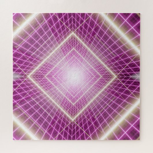 80sレトロ: 3D Sci-Fi背景。 ジグソーパズル (横)