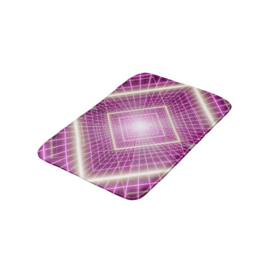 80sレトロ: 3D Sci-Fi背景。 バスマット (アングル)