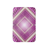 80sレトロ: 3D Sci-Fi背景。 バスマット (正面縦)