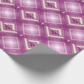 80sレトロ: 3D Sci-Fi背景。 ラッピングペーパー (角)