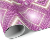 80sレトロ: 3D Sci-Fi背景。 ラッピングペーパー (ロールコーナー)