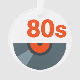 80sロック1980年代音楽レコード オーナメント