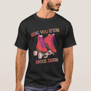 80sローラースケートスケートで滑るディスコスケートVint Tシャツ