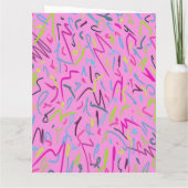 80sヴィンテージプリント（ピンク） カード (裏面)