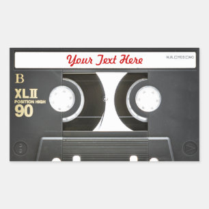 80sヴィンテージミックステープB側 長方形シール
