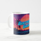 80s合成波誕生日バッシュコーヒーマグ コーヒーマグカップ (正面左)