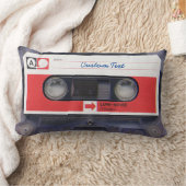 80s大衆文化のパーソナライズなカセットテープ ランバークッション (ブランケット)