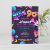 80s対90sParty招待状または40th Birthday 招待状 (スタンド正面)