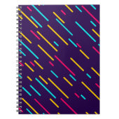 80s幾何学模様の幾何学写真Ge ノートブック (正面)