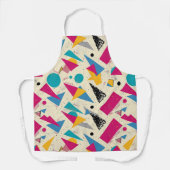 80s幾何学的パターン エプロン (正面)