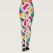 80s幾何学的パターン レギンス (裏面)