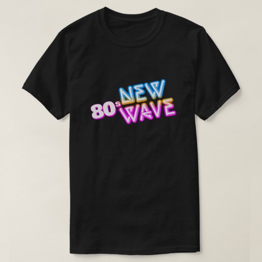 80s新しいWave Tシャツ (デザイン正面)
