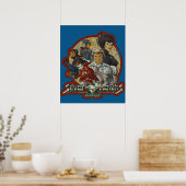 80s漫画クラシックSilverHawks集団ヴィンテージ ポスター (キッチン)