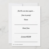 80s系パーティの招待状80sブームボックスフルオロ 招待状 (裏面)