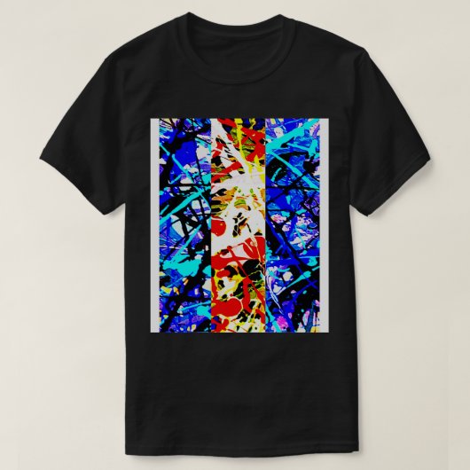 80s絵を描のスプラッシュ tシャツ (デザイン正面)