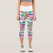 80s美的ヴィンテージレトロ カプリレギンス (正面)