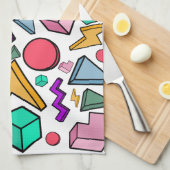 80s美的ヴィンテージレトロ キッチンタオル (四つ折り)