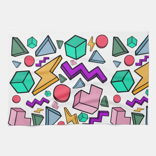 80s美的ヴィンテージレトロ キッチンタオル (横)