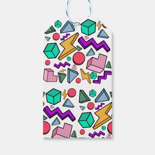 80s美的ヴィンテージレトロ ギフトタグ (正面)