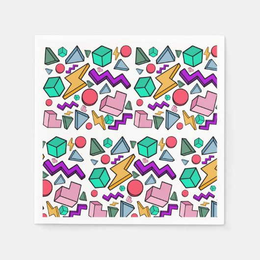 80s美的ヴィンテージレトロ スタンダードカクテルナプキン (正面)