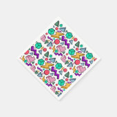 80s美的ヴィンテージレトロ スタンダードカクテルナプキン (角)