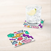 80s美的ヴィンテージレトロ ペーパーコースター (インサイチュ)